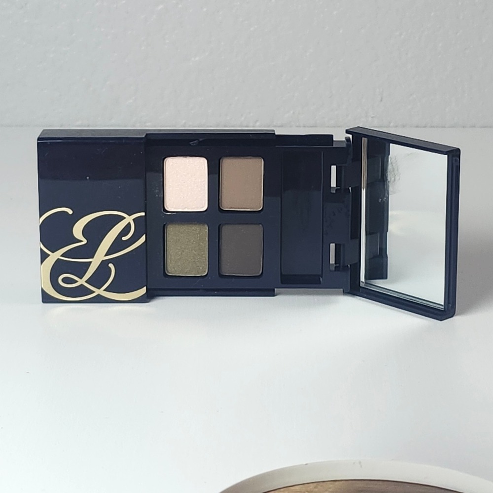 Estee Lauder Pure Color Eyeshadow Quad Green Brown Ivory Palette